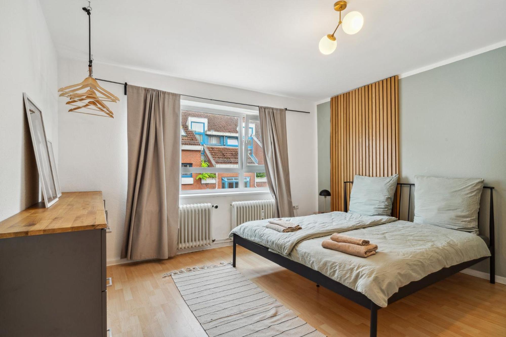 Zentrale Wohnung 3 Zimmer 24H Check In Kiel Esterno foto